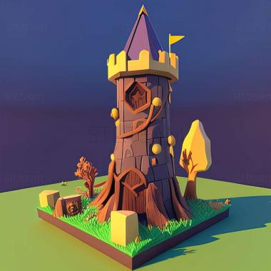 3D модель Гра Tower Bloxx Deluxe (STL)